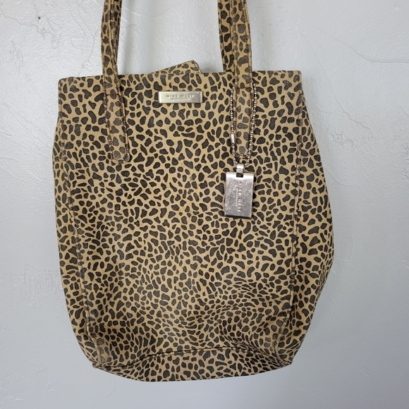 Nine West Cheetah Print Crossbody Bag Purse Brown Beige Leopard Small Mini Y2K - Picture 3 of 8